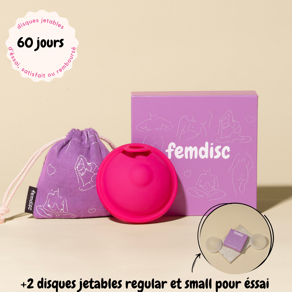 femdisc avec languette, 1 pièce